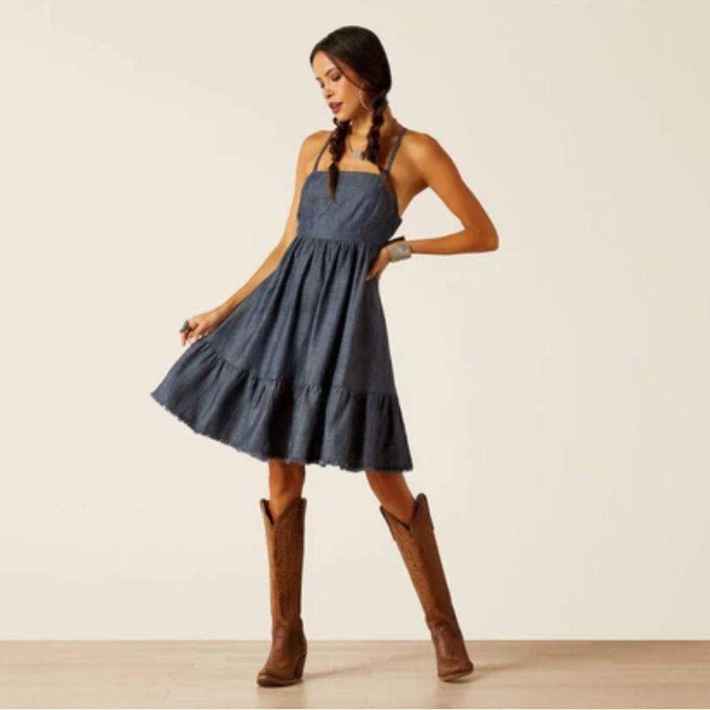 Ariat Women's Calico Indigo Rinse Chambray Dress 10051285